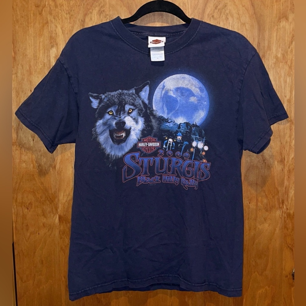 Vintage Harley Davidson Wolf Shirt